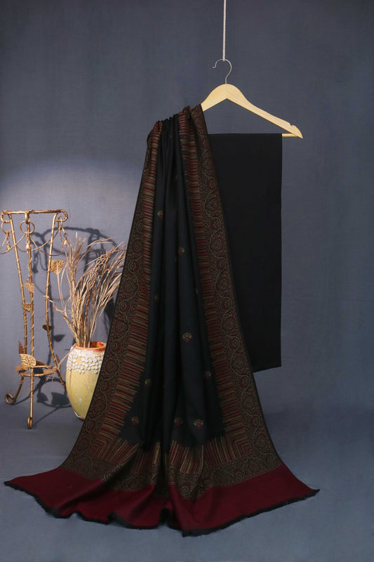 3Piece -Karandi with Pashmina Shawl KPP263