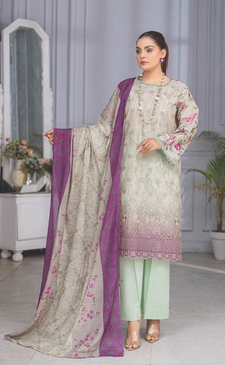 Lawn Embroidered Suit H25WR46