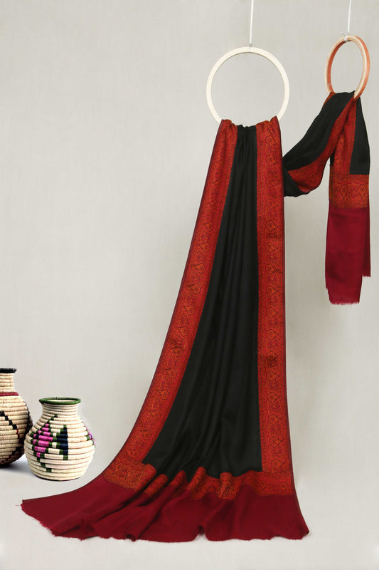 Kani Border Pashmina Shawl