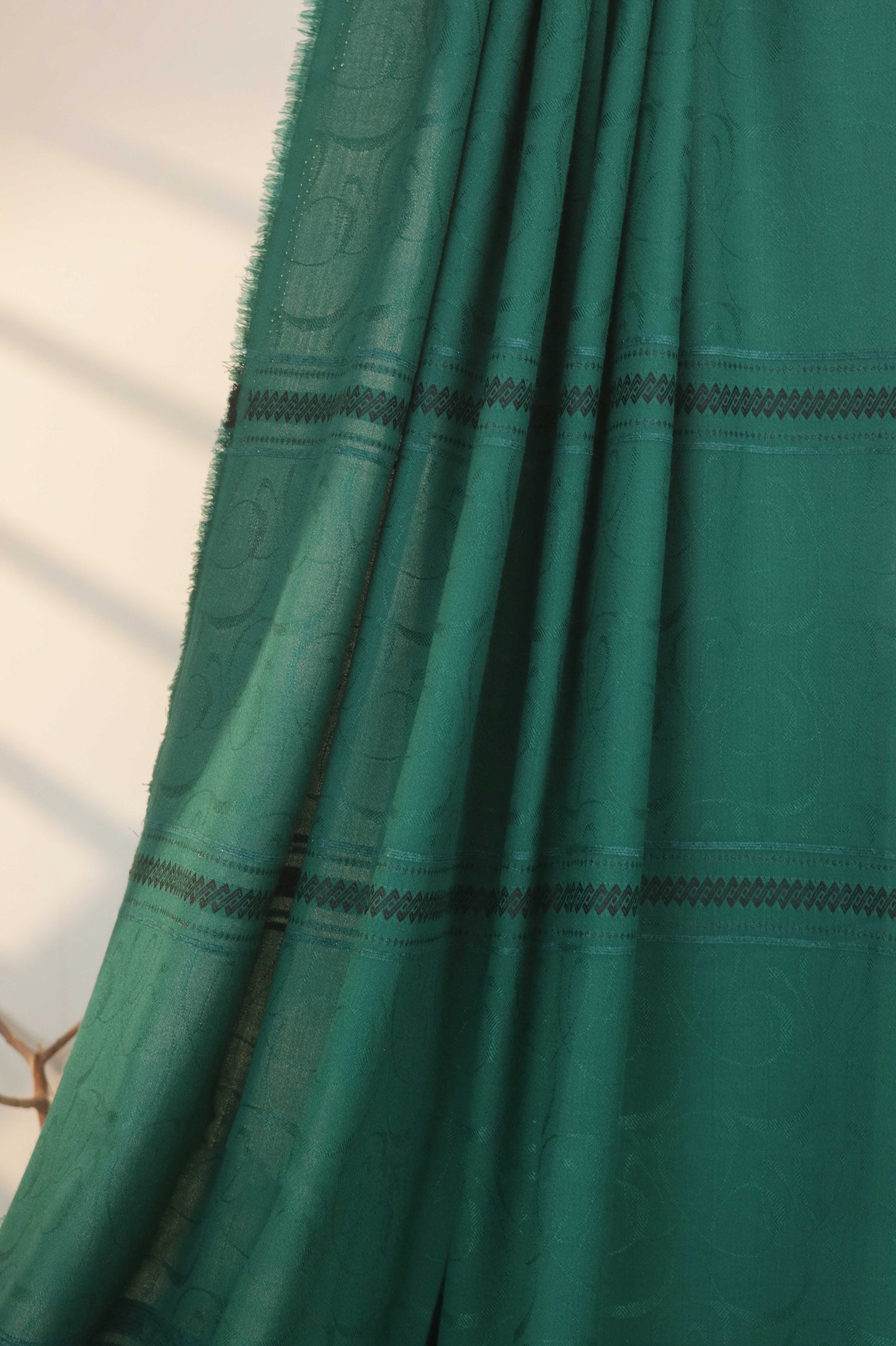 3Piece -Dhanak Embroidery Suit W3pe06