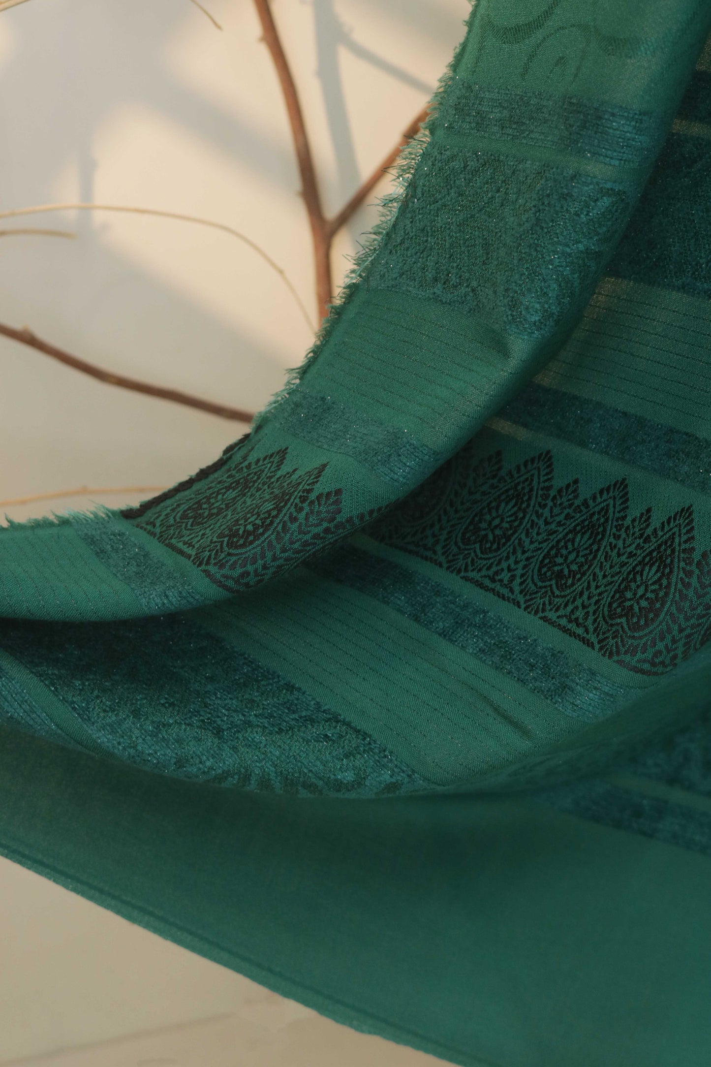 3Piece -Dhanak Embroidery Suit W3pe06