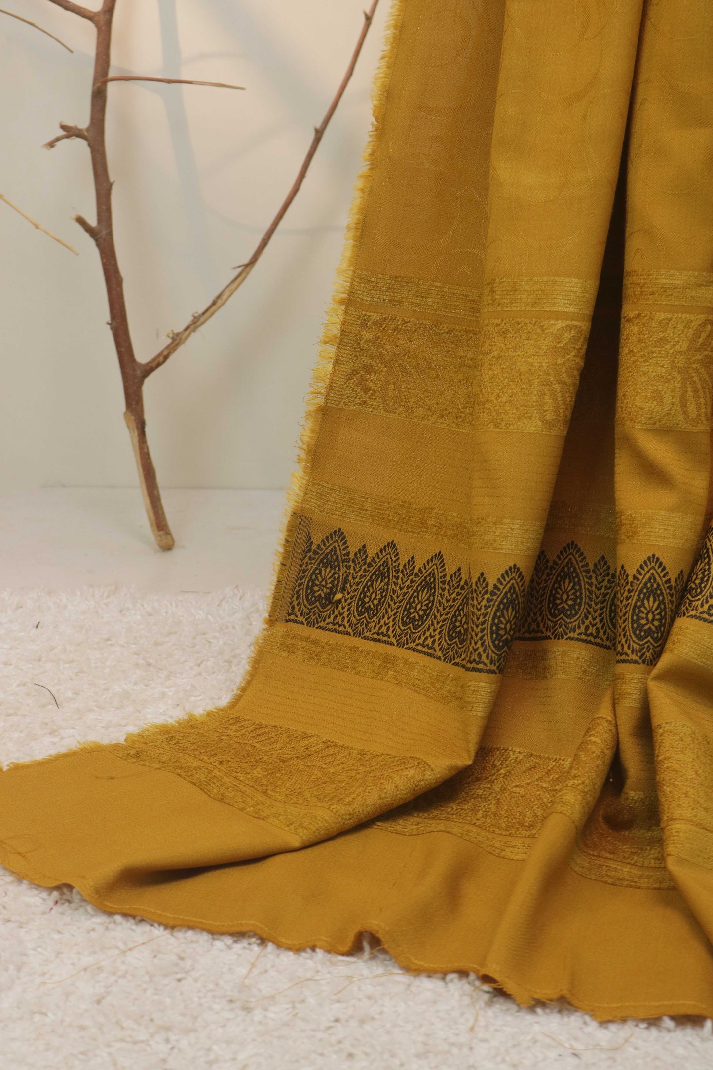 3Piece -Dhanak Embroidery Suit W3pe04