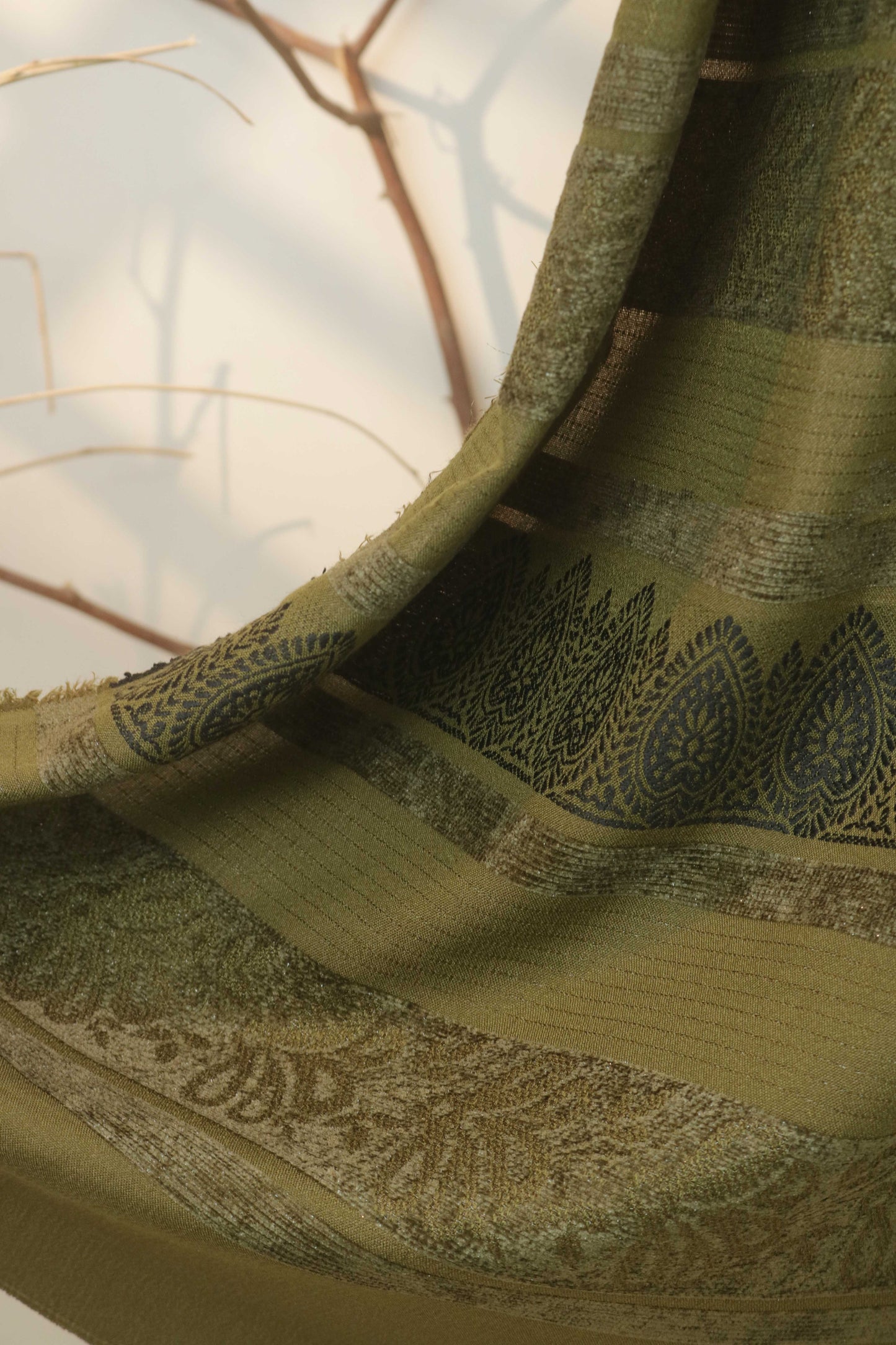 3Piece -Dhanak Embroidery Suit W3pe05