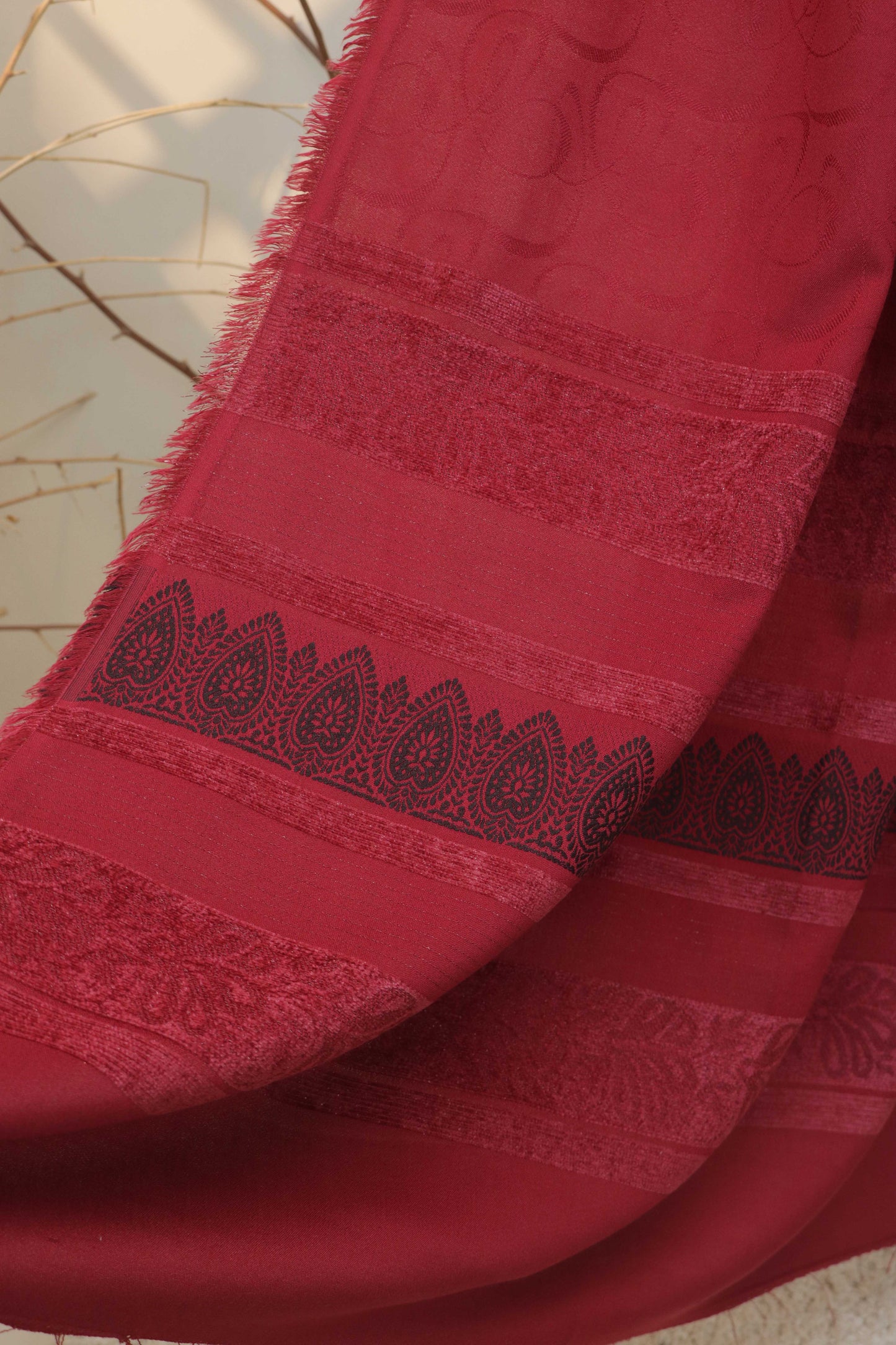 3Piece -Dhanak Embroidery Suit W3pe02