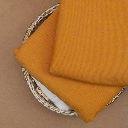 Moon Light Peach Leather Marina Mustard2 - Shirt Piece