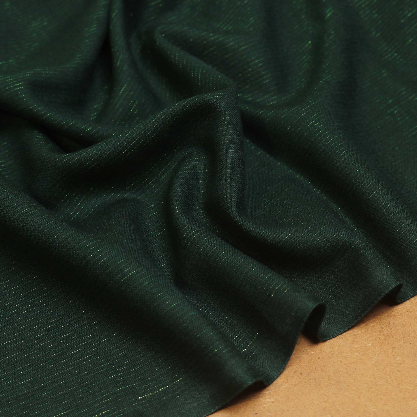 Moon Light Peach Leather Marina DARK GREEN - Shirt Piece
